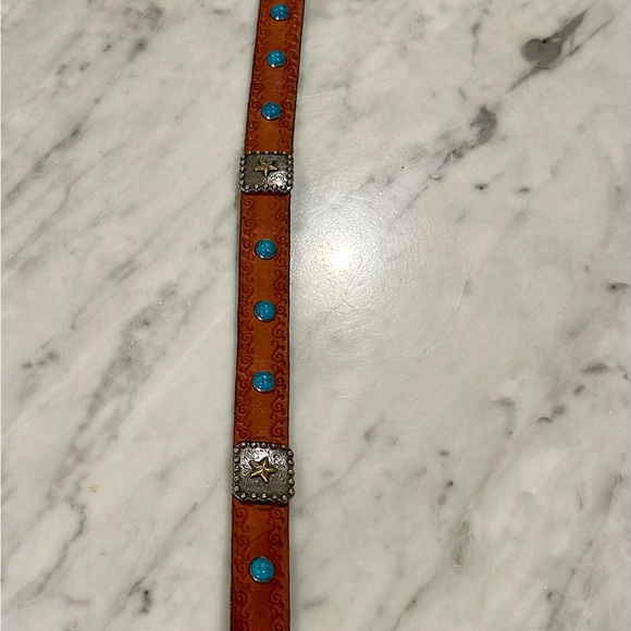 32 34” leather belt western Cowgirl women’s sz L - Picture 6 of 6
